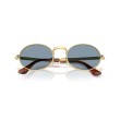 Ray-Ban RB3931 001/56 : Lunettes de soleil en or arista et verres bleus