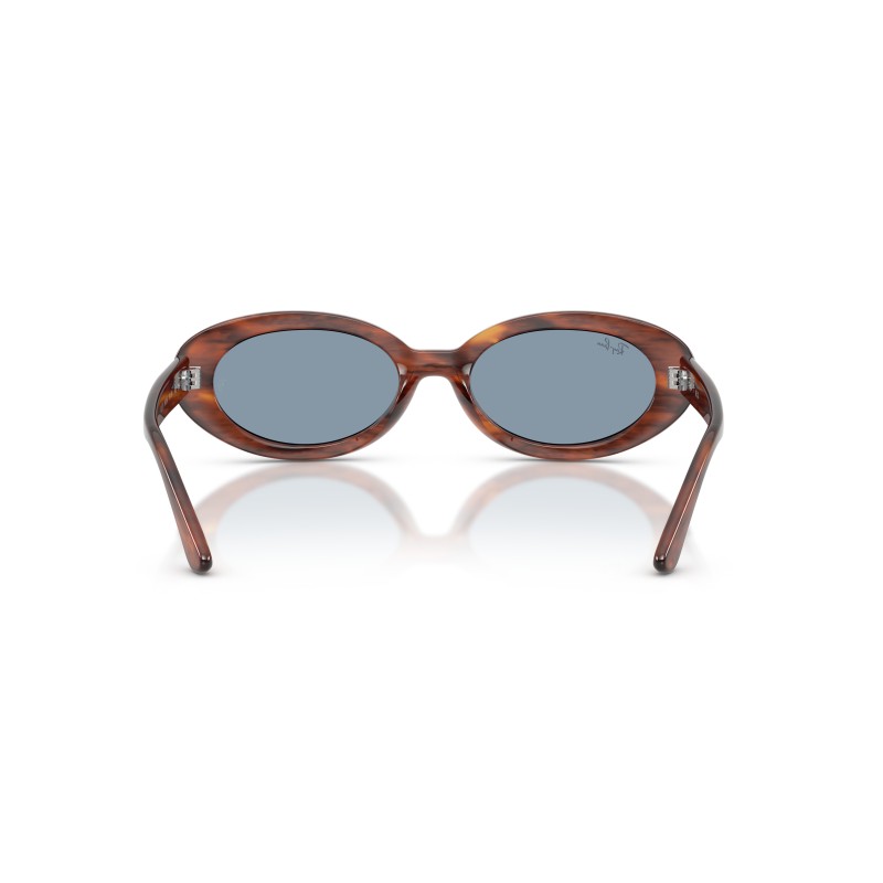 Ray-Ban RB2223 954/56 Zonnebril - Gestreepte Havana en Blauwe Lenzen
