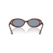 Ray-Ban RB2223 954/56 Zonnebril - Gestreepte Havana en Blauwe Lenzen