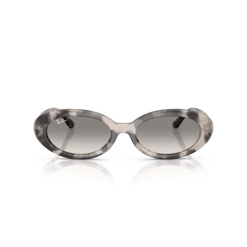 Ray-Ban RB2223 144832: Opal Grey Havana Oval Sunglasses