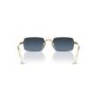 Ray-Ban RB3928 001/S2: Stijlvolle Zonnebril met Blauwe Gradiënt Lenzen en Gouden Montuur