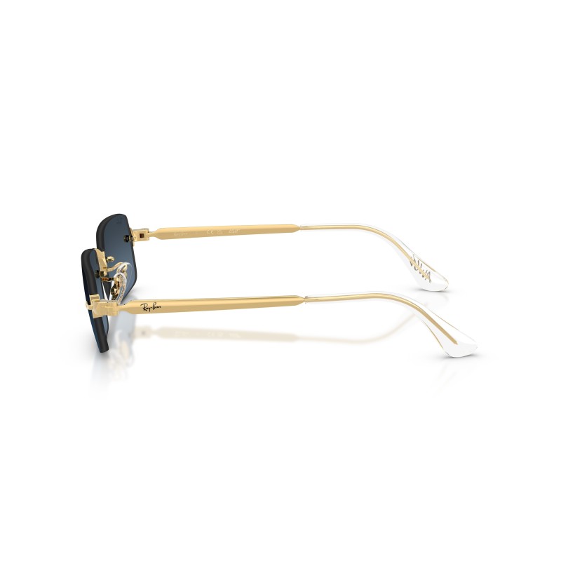 Ray-Ban RB3928 001/S2: Stijlvolle Zonnebril met Blauwe Gradiënt Lenzen en Gouden Montuur
