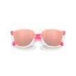 Oakley OO9013 Frogskins™ Zonnebril - Clear Voorkant en prizm Rose Gold Polarized lenzen