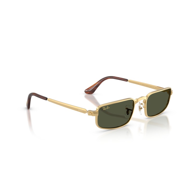 Ray-Ban RB3927 001/31: Stijlvolle Zonnebril in Arista Gold met Groene Glazen
