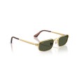 Ray-Ban RB3927 001/31: Stijlvolle Zonnebril in Arista Gold met Groene Glazen