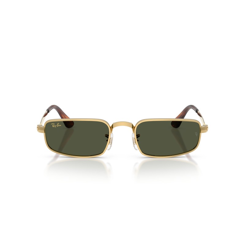 Ray-Ban RB3927 001/31: Stijlvolle Zonnebril in Arista Gold met Groene Glazen