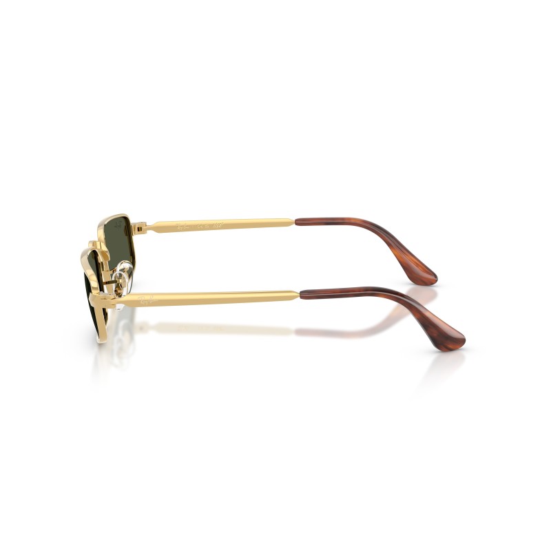 Ray-Ban RB3927 001/31: Stijlvolle Zonnebril in Arista Gold met Groene Glazen