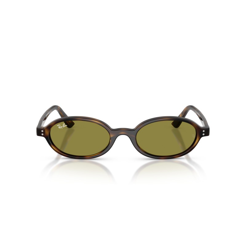 Ray-Ban RB4472 1359/2 : Lunettes de soleil en acétate havane avec verres verts