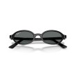 Ray-Ban RB4472 667781 - Lunettes de soleil ovales noires avec verres polarisés gris foncé