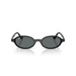 Ray-Ban RB4472 667781 - Lunettes de soleil ovales noires avec verres polarisés gris foncé