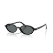 Ray-Ban RB4472 667781 - Lunettes de soleil ovales noires avec verres polarisés gris foncé