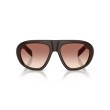 Prada PR C05S 27I70X 57 - Geometrische Zonnebril in Sigaarbruin