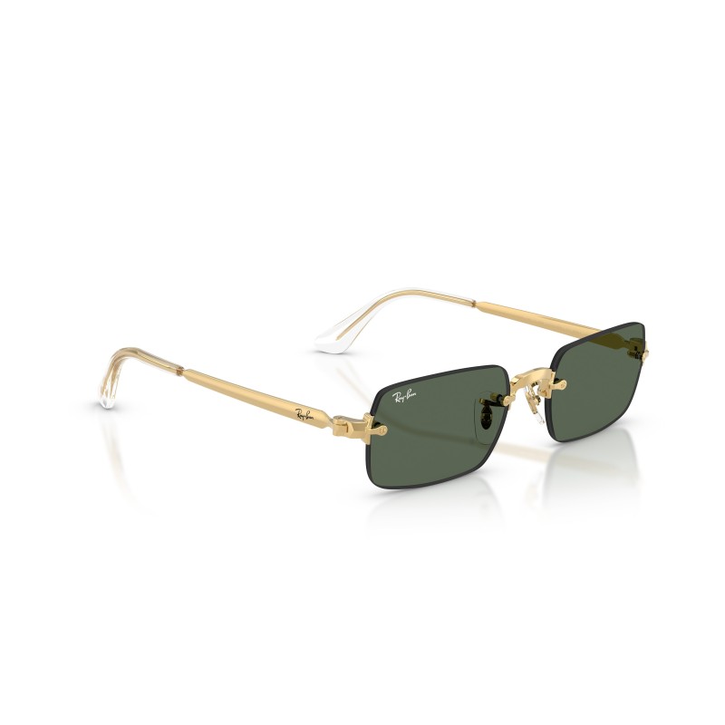 Ray-Ban RB3928 001/71: Gouden Zonnebril met Donkergroene Glazen