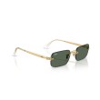 Ray-Ban RB3928 001/71 : Lunettes de soleil en métal doré avec verres verts