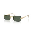 Ray-Ban RB3928 001/71 : Lunettes de soleil en métal doré avec verres verts