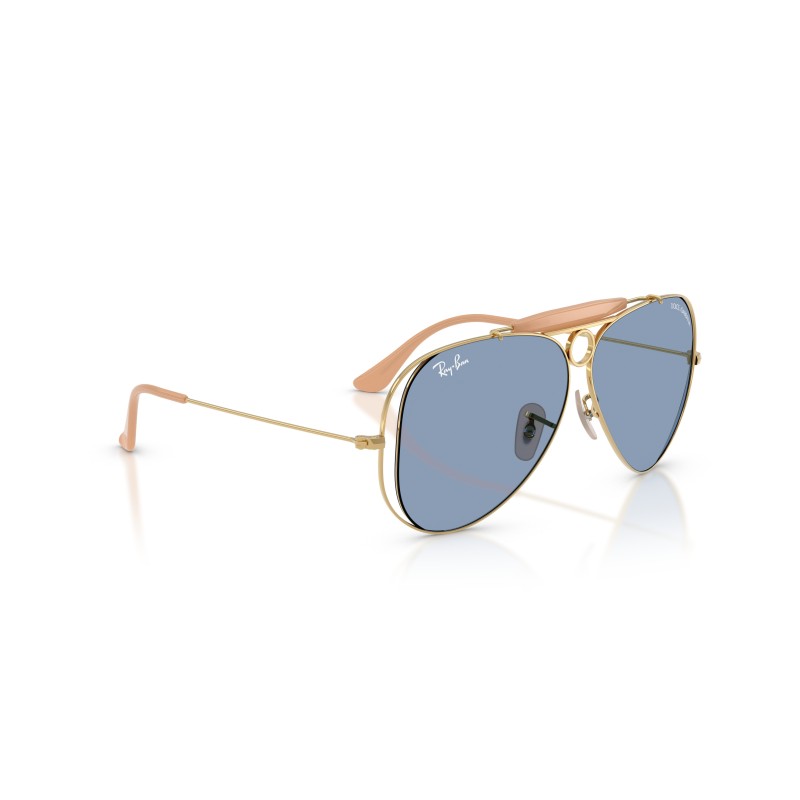 Ray-Ban RB3138M 001/72 Pilotenbril met Blauwe Lenzen