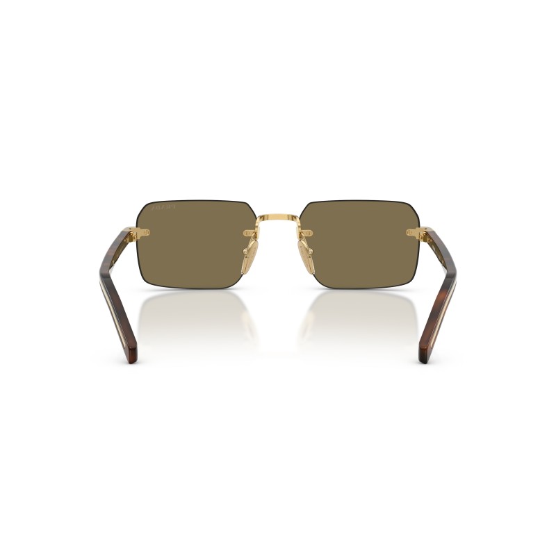 Occhiali da sole Prada PR D55S 5AK90F: Eleganza in Oro