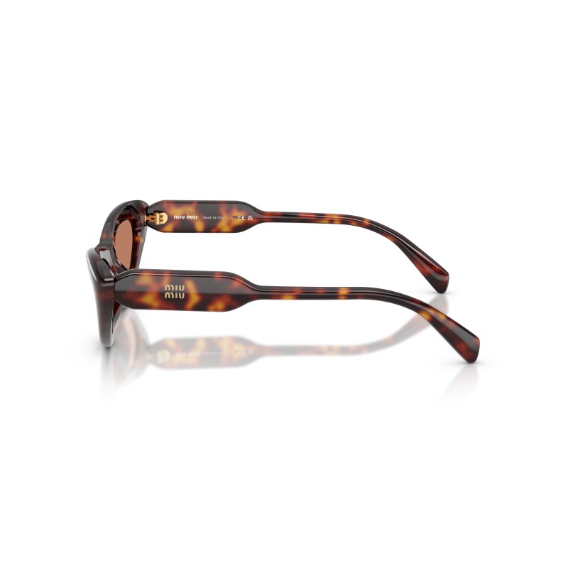 Miu Miu MU B11SU 27L90Q - Lunettes de soleil œil de chat en acétate havane