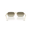 Occhiali da sole Ray-Ban RB3928 001/7I Arista Oro con lenti specchiate marroni sfumate