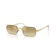 Occhiali da sole Ray-Ban RB3928 001/7I Arista Oro con lenti specchiate marroni sfumate
