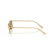 Prada PR D52S 5AK70G - Lunettes de soleil rectangulaires en métal doré avec verres verts olive