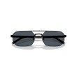 Prada PR D53S 7AB70B Sunglasses - Satin Black Frame, Dark Grey Lenses
