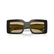 Prada PR D01S 03K10R : Lunettes de soleil élégantes en noir et jaune