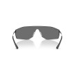Ray-Ban RB3781 003/87: Geometrische Zonnebril in Zilver met Grijze Lenzen