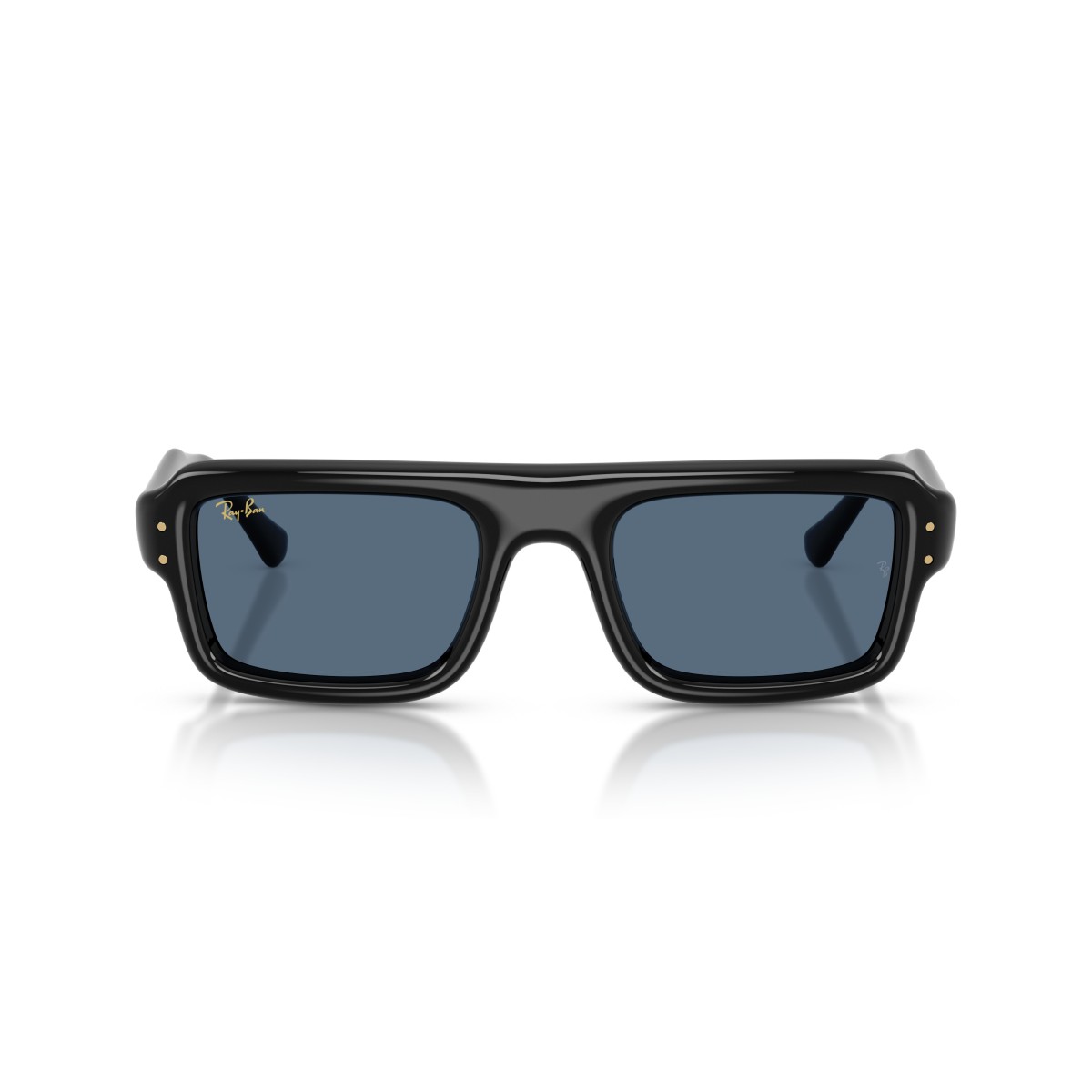 Ray-Ban RB4954 601/80: Occhiali da sole unisex con montatura nera e lenti blu scuro