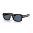 Ray-Ban RB4954 601/80: Occhiali da sole unisex con montatura nera e lenti blu scuro
