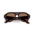 Ray-Ban RB4925 689673 : Lunettes de soleil Aviator unisexes en acétate marron transparent avec verres marron foncé
