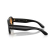 Ray-Ban RB4925 601/7: Occhiali da sole Aviator con montatura nera lucida e lenti arancioni