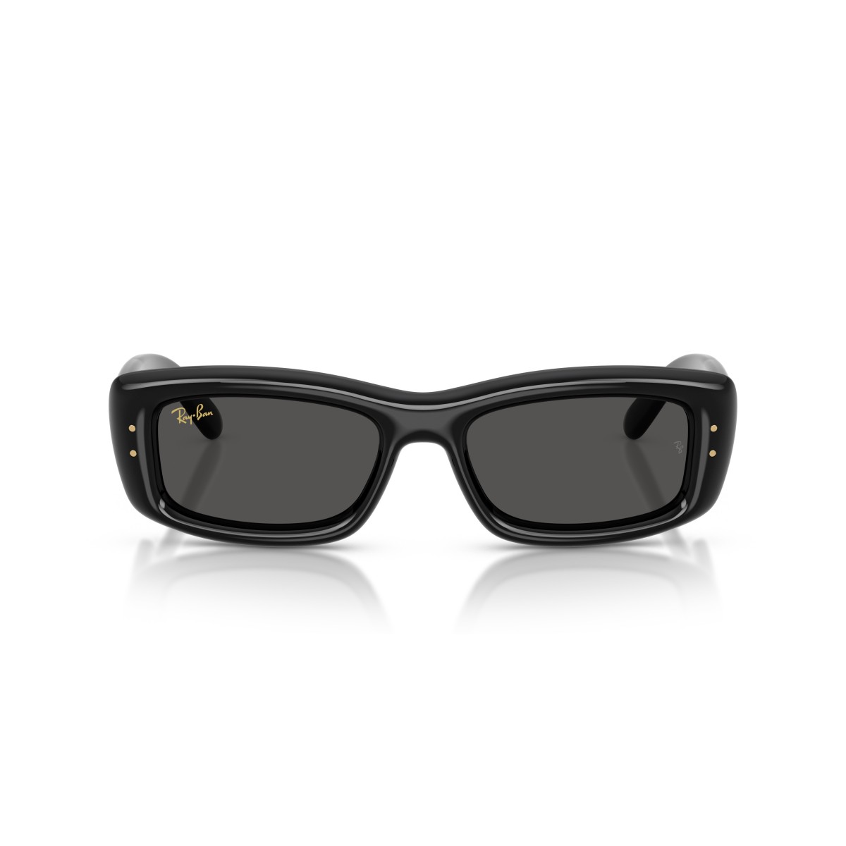 Ray-Ban RB4944 601/87: Stijlvolle Zonnebril in Glanzend Zwart met Ultra Zwarte Lenzen