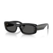 Ray-Ban RB4944 601/87: Stijlvolle Zonnebril in Glanzend Zwart met Ultra Zwarte Lenzen