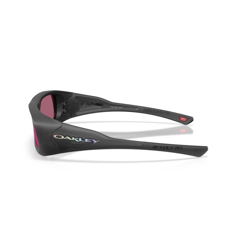 Oakley Permian OO9520-952007 : Lunettes de soleil élégantes avec monture en encre noire mate et verres Prizm Road