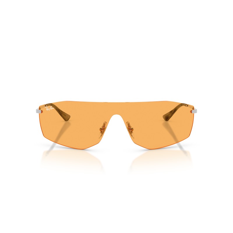 Ray-Ban Alix Bio-Based RB3781 003/85 : Lunettes de soleil argent et jaune