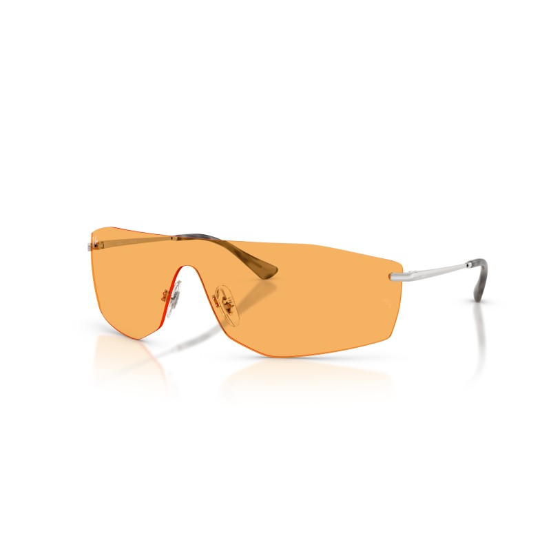 Occhiali da sole Ray-Ban RB3781 003/85 Bio-Based Argento Lucido Lenti Gialle