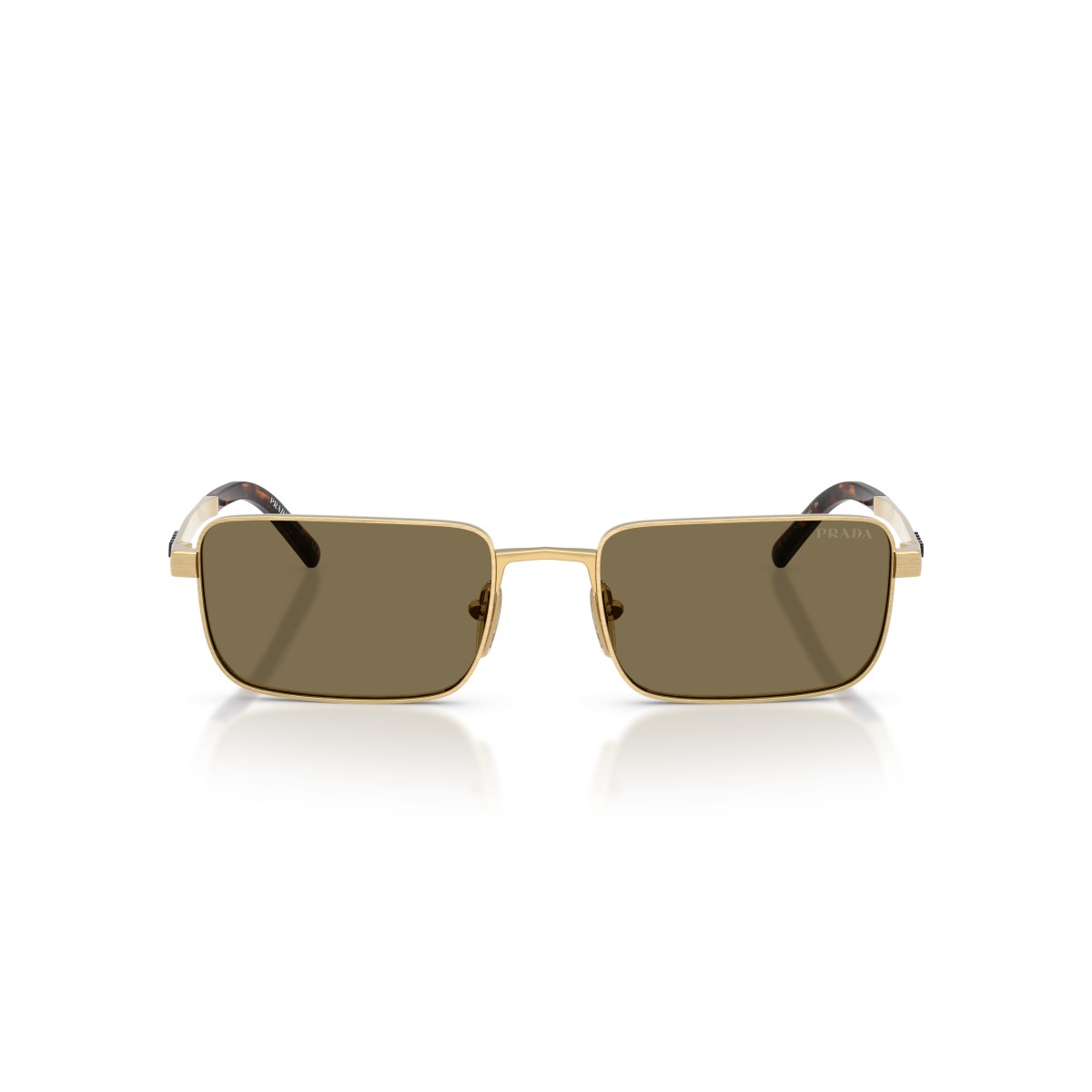 Prada PR D54S 24J90F Zonnebril - Goud/Bruin | Officiële Stijl