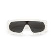 Prada PR D10S 17K08Z White Shield Sunglasses - Dark Grey Lenses