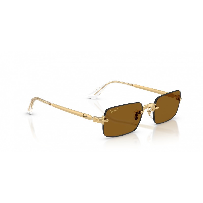 Ray-Ban RB3928 001/83 : Lunettes de soleil A$AP Rocky en Or Poli et Verres Sombres Polarisés