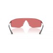 Ray-Ban Alix RB3781 004/75 | Lunettes Masque Gunmetal & Rouges