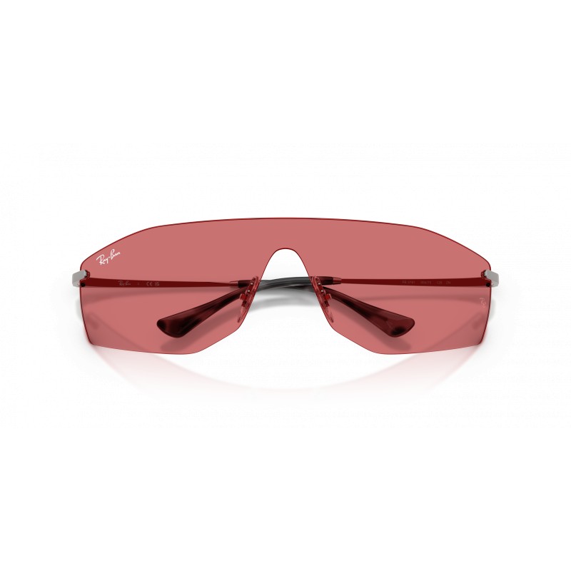 Ray-Ban Alix RB3781 004/75 Gunmetal Rosso - Occhiali Bio-based