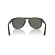 Persol PO0714 Opvouwbare Zonnebril - Zwart/Groen Gepolariseerd