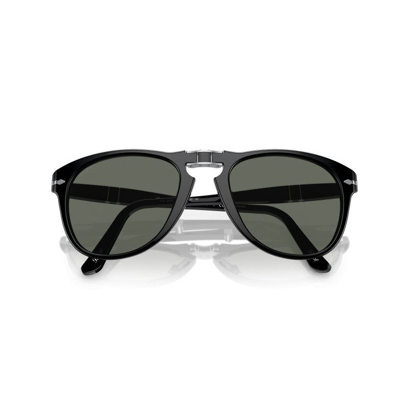 Persol PO0714 Lunettes de Soleil Pliantes Noir - Verres Polarisés