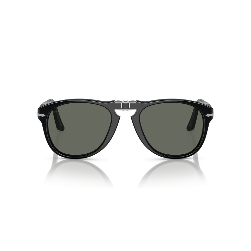 Persol PO0714 Lunettes de Soleil Pliantes Noir - Verres Polarisés