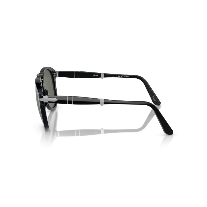Persol PO0714 Pieghevoli | Occhiali da Sole Nero/Verde Polarizzato