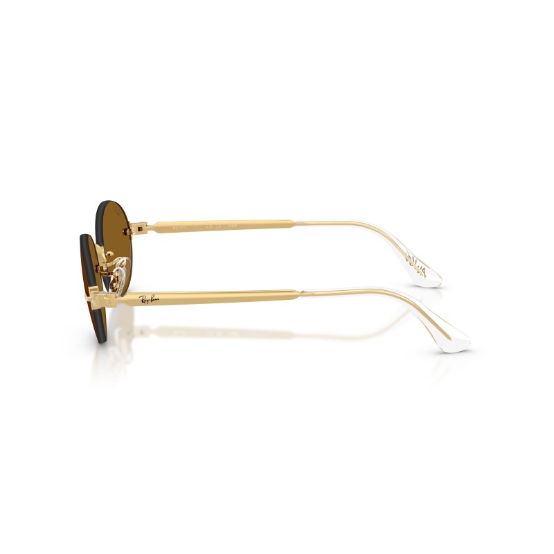 Ray-Ban RB3929 001/83 Arista Gold Polarized Oval Sunglasses