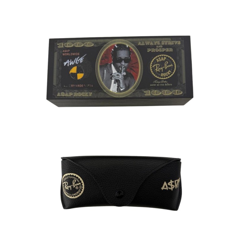 Ray-Ban RB3929 001/71 Goud - Randloze Zonnebril Groen