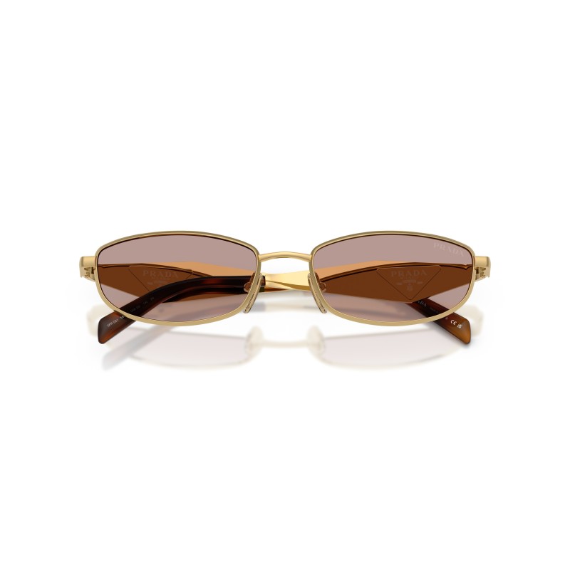 Prada PR D51S 5AK20I Zonnebril | Goud & Lichtpaars | Officiële Collectie