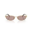 Occhiali da Sole Prada PR D51S 5AK20I | Oro e Lenti Viola